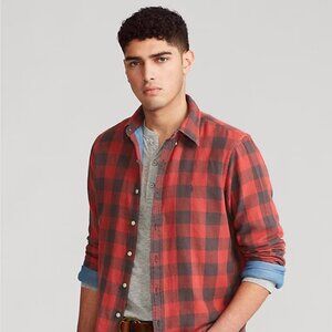 Ralph Lauren Red Plaid Button‑Down — NWT — XL Classic Fit